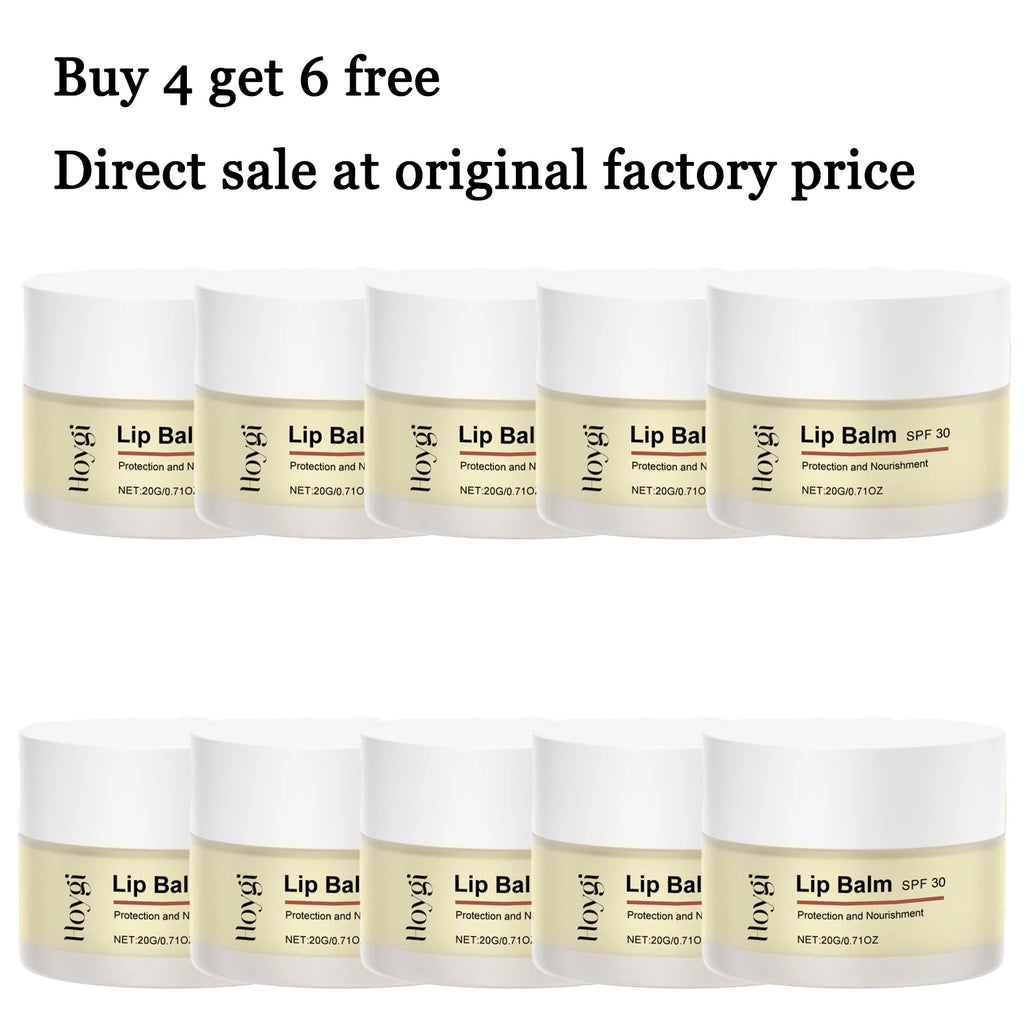 20G SPF30 Lip Balm Lasting Moisturizing Enhance Smoothness Improve Skin Texture Deep Nourishing Non-greasy Strengthen Barrier Softening Lip Balm Oasis Select 10 pcs United States