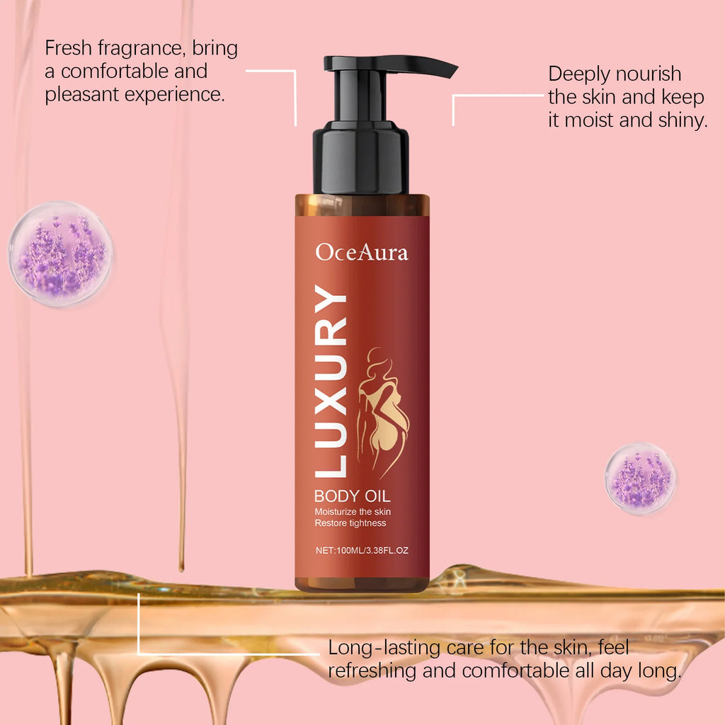 100ML Moisturizing Body Essence Oil Fast Absorbing Nourishing Softening Enhance Elasticity Lasting Hydrating for Daily Body Care Oasis Select