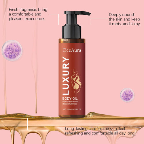 100ML Moisturizing Body Essence Oil Fast Absorbing Nourishing Softening Enhance Elasticity Lasting Hydrating for Daily Body Care Oasis Select