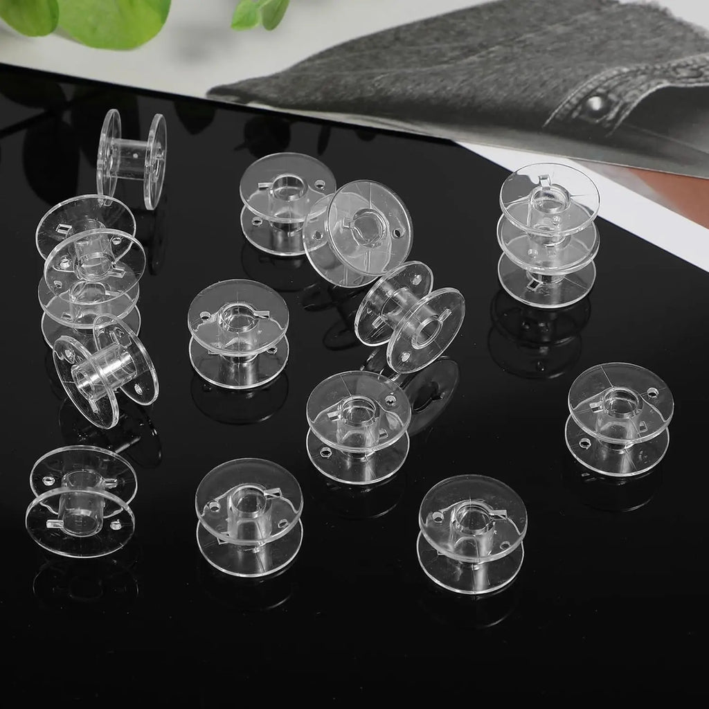 10/20/50pcs Clear Plastic Sewing Machine Bobbins SA156 Compatible with Brother Singer Embroidery Machines Oasis Select