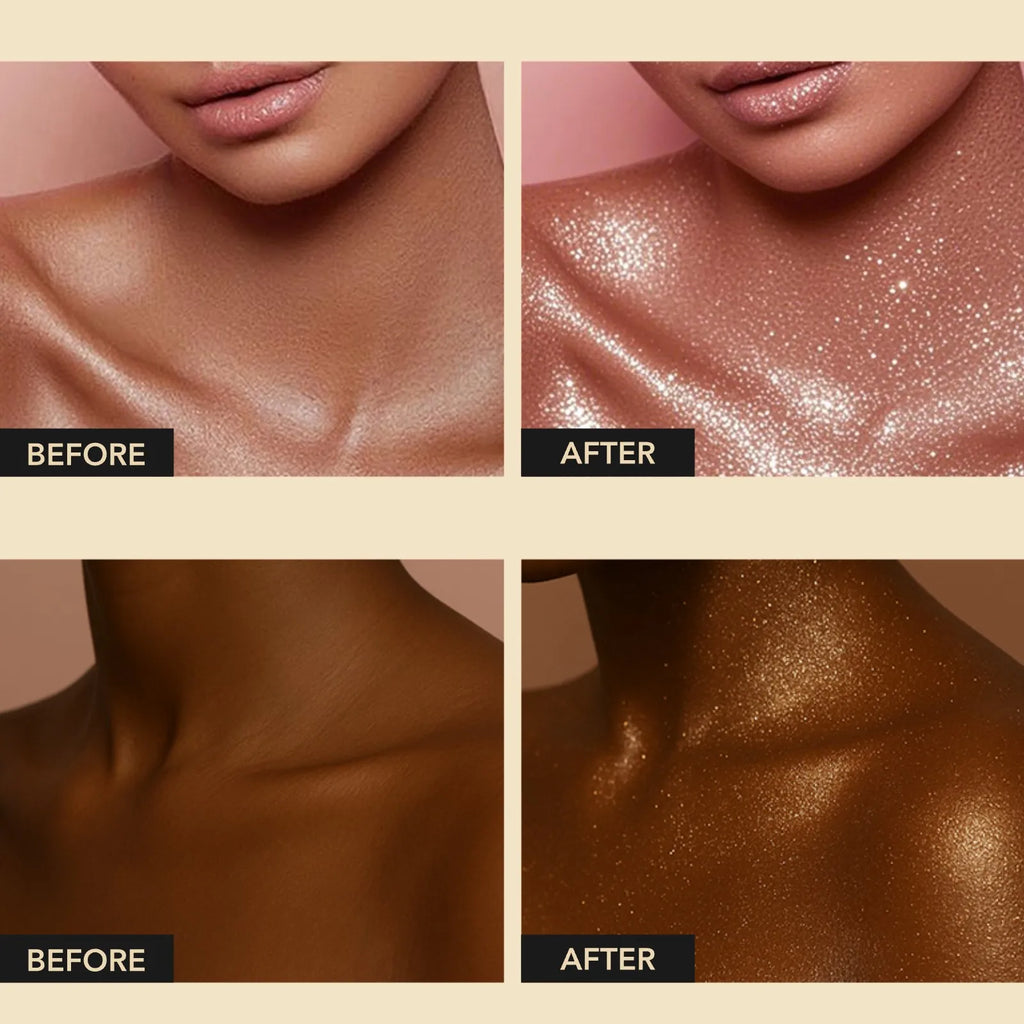 Ocheal 30ml Fragrance Shimmer Glitter Spray Shining Brightly Highlighter Powder Spray Long Lasting Body Hair Hand Neck Clothes Oasis Select