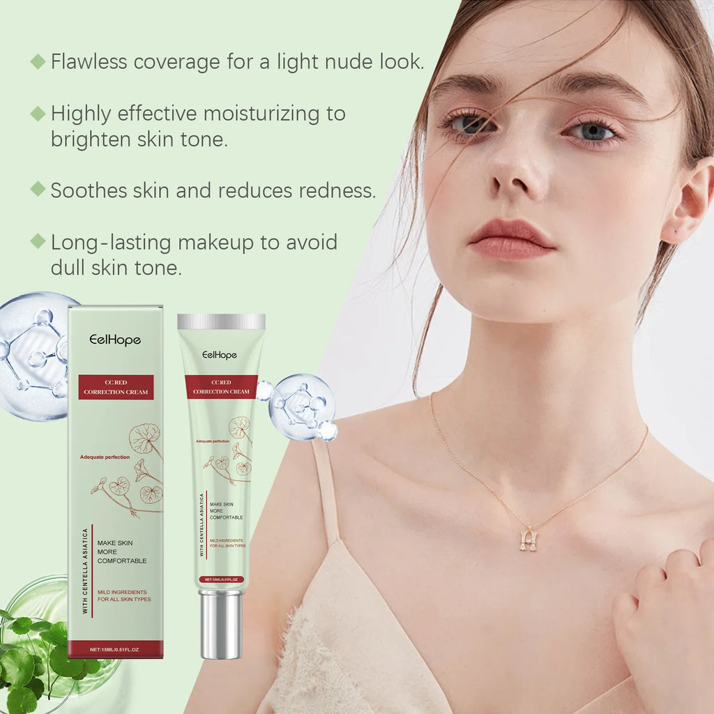 Centella CC Cream Makeup Foundation Moisturizing Oil Control High Coverage Foundation Color Changing Face Makeup Foundation Oasis Select