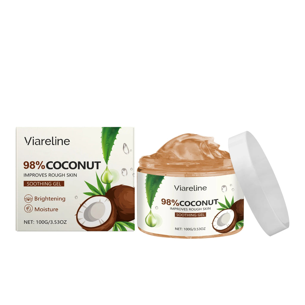 Viareline Coconut Hydrating Gel Enhance Smoothness Reduce Dry-itching Refreshing Improve Skin Texture Coconut Soothing Gel Oasis Select 100g United States