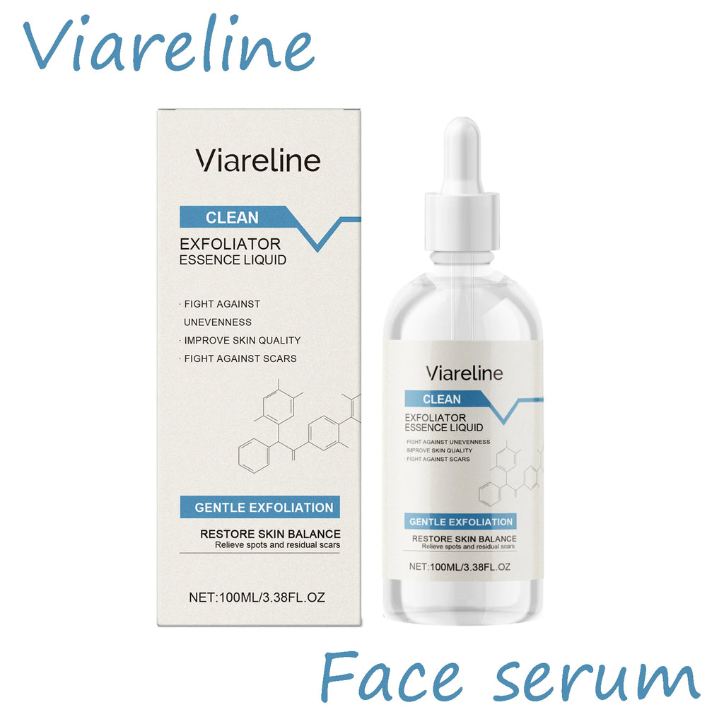 Viareline Exfoliating Face Serum Improve Smoothness Glowing Skin Tone Remove Dead Skin Enhance Skin Texture Soothing Face Serum Oasis Select