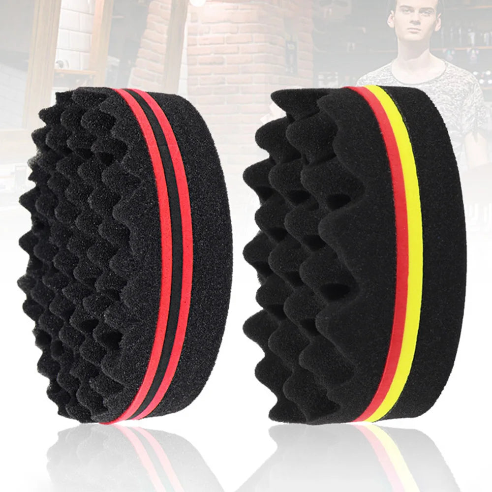 Double-Sided Twist Hair Sponge Brush – Afro Curl Styling Hair Sponge Brush Oasis Select