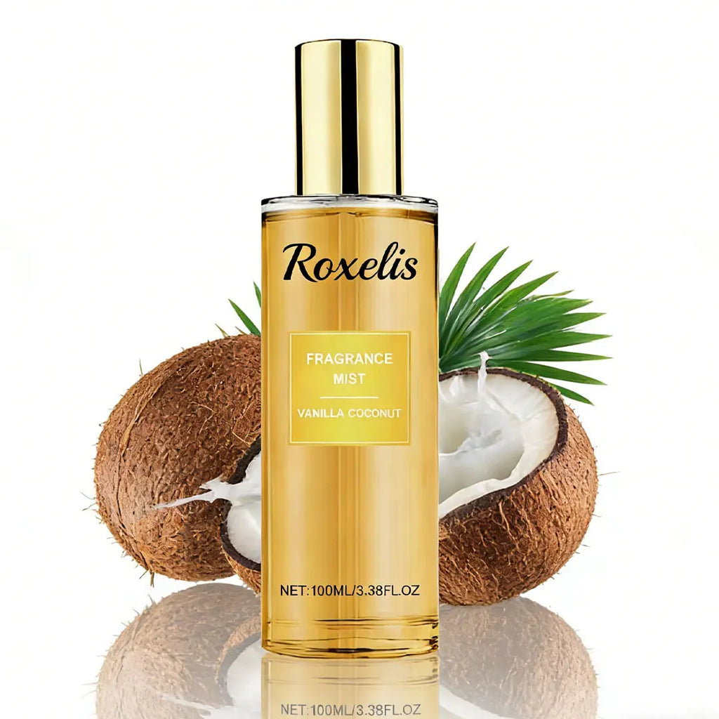 Roxelis Unisex Vanilla Coconut Aroma Spray Floral Fragrance with Lasting Pheromones Attractive Body Perfume for Men Oasis Select