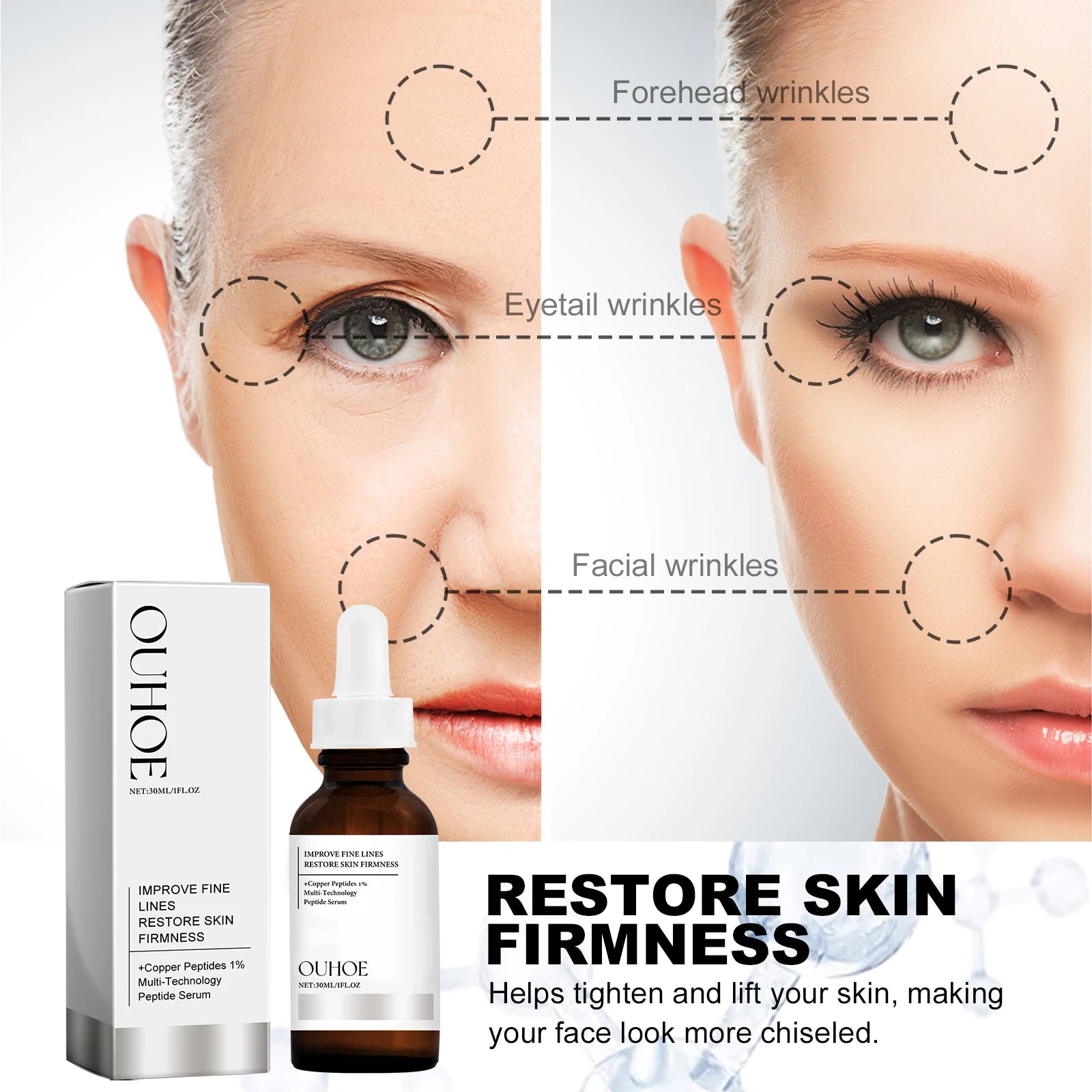 Ouhoe Brightening Face Serum – Firming & Pore Minimizing 30ml