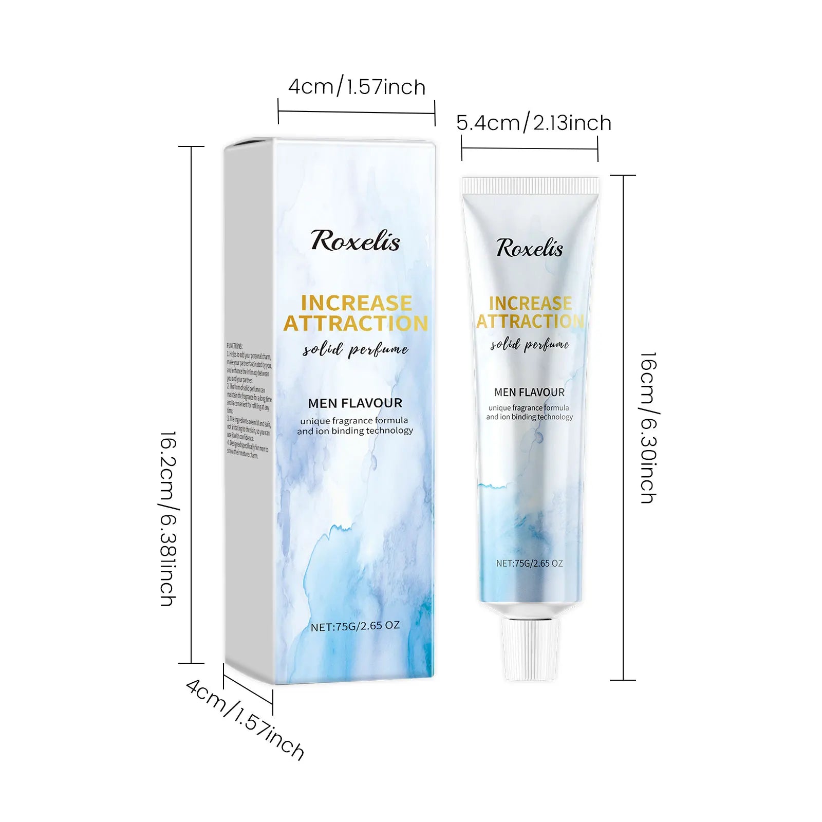 75G Woody Citrus Perfume Balm Hydrating Skin Smoothing Portable Eliminate Sweat Odor Improve Charming Body Deodorant for Daily Oasis Select