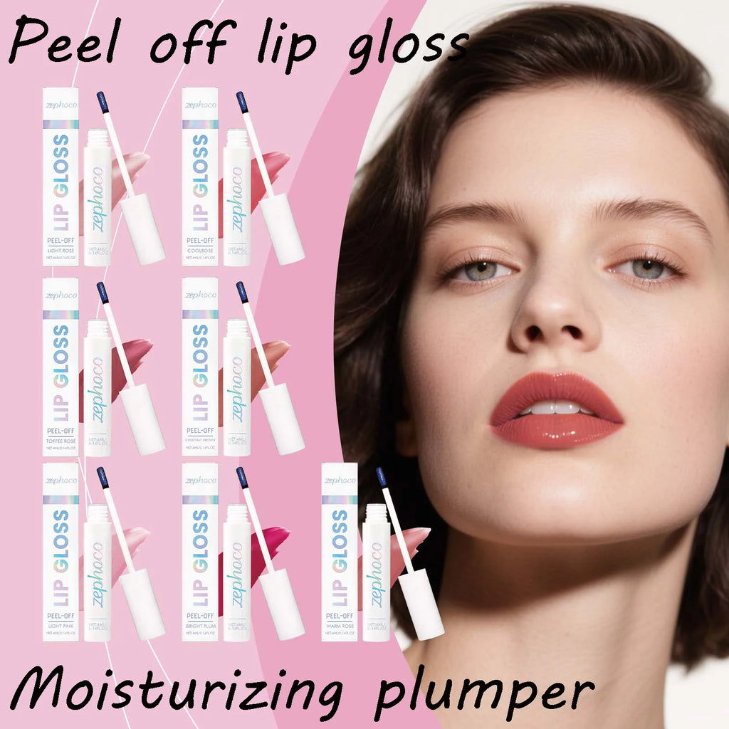 Multi Color Peel Off Lip Gloss Gentle Moisturizing Remove Dead Skin Fade Lip Lines Enhance Gloss Nourishing Plumper Lip Gloss Oasis Select