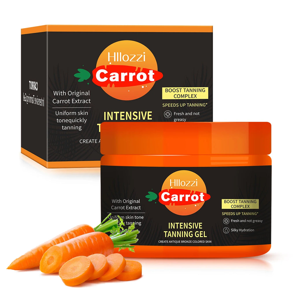 150ml/5.07fl.oz Carrot Gel for face and body, moisturizing, quick drying, quick tanning, long-lasting bronze Oasis Select Gel with box 1PCS