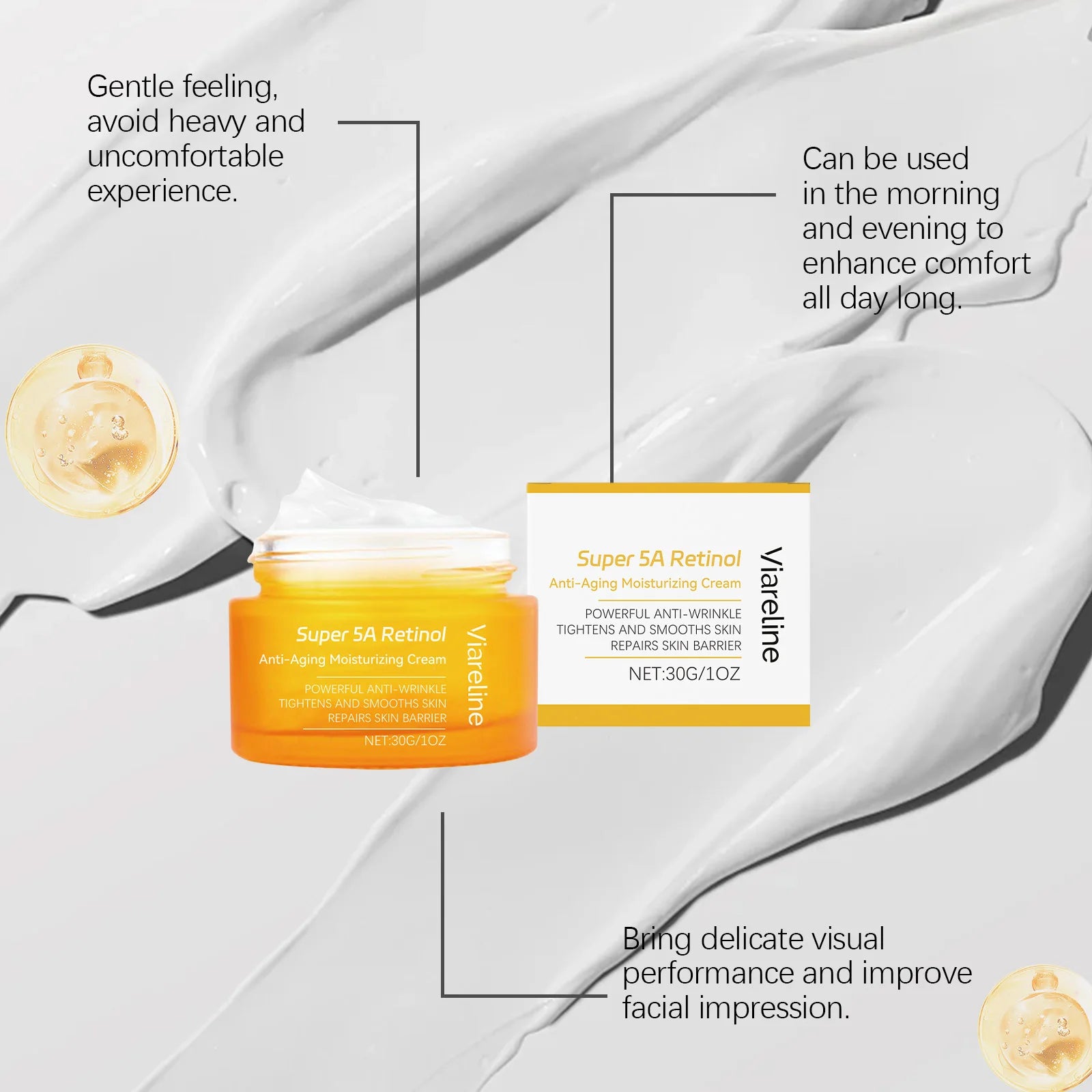 30g Retinol Face Care Lotion Daily Moisturizing Enhance Skin Elasticity Repair Barrier Tightening Glowing Smooth Facial Lotion Oasis Select