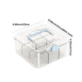 Card organizer, large-capacity multi-tier storage box with lid, stylish transparent design, perfect for storing all kinds of ite Oasis Select Blue