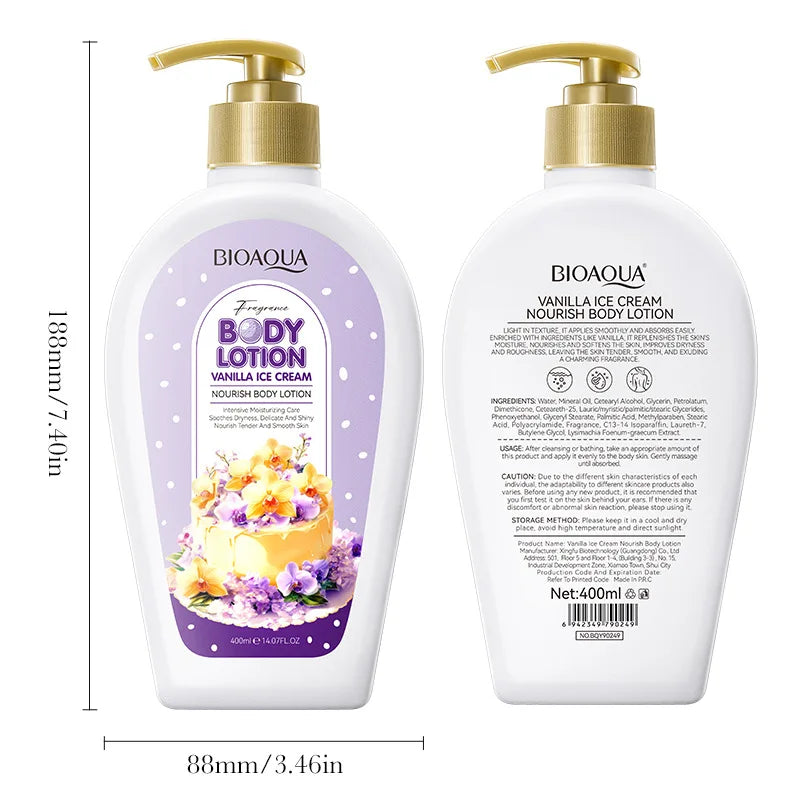 Vanilla Ice Cream Cake Body Lotion 400ml – Deep Moisturizer