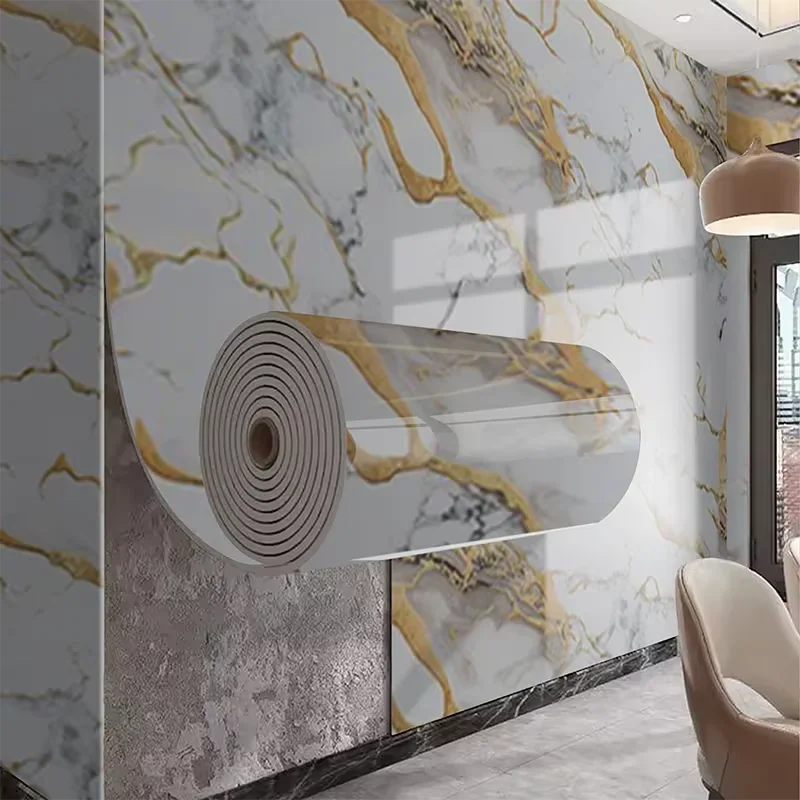 A Roll Self-Adhesive Waterproof Imitation Ceramic Tile Wall Sticker 40cm X 3m Suitable For Bedroom And Living Room Decoration. Oasis Select