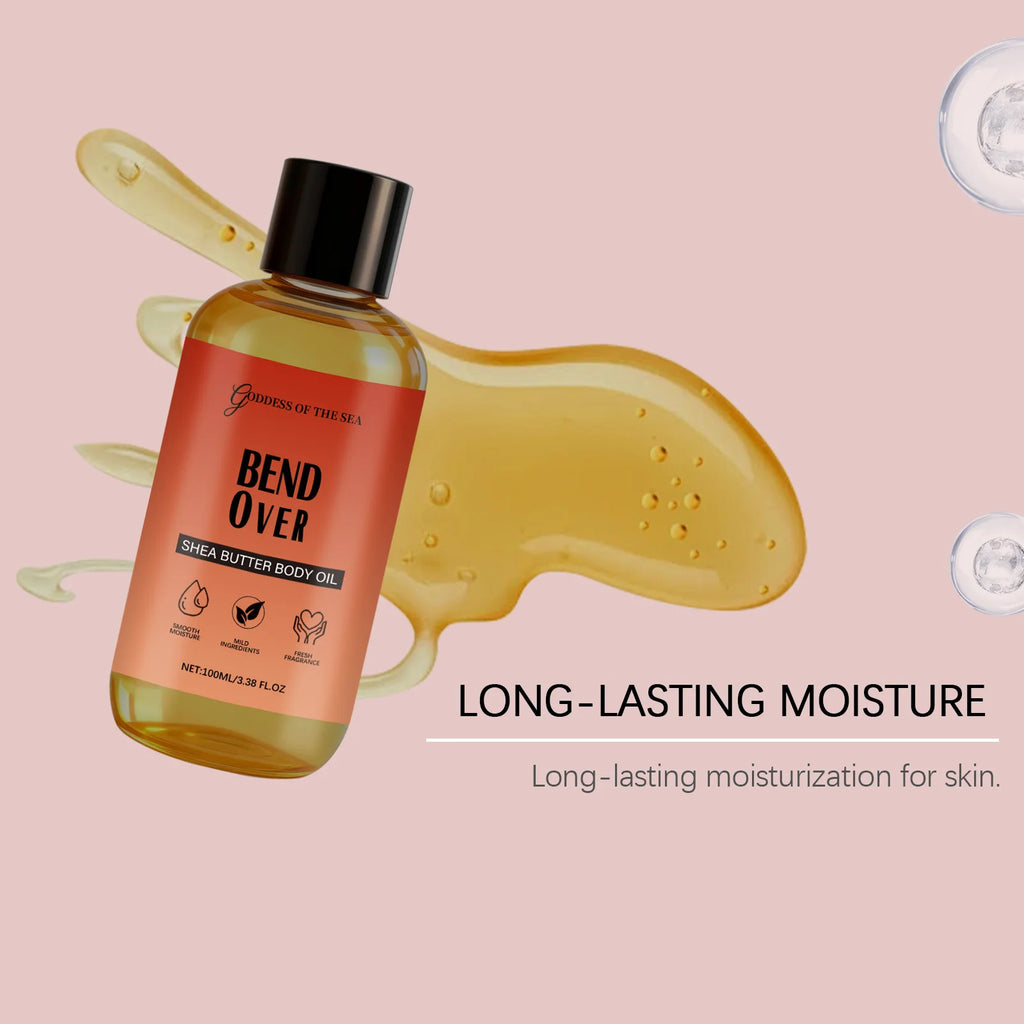 100ML Shea Butter Body Oil Deep Moisturizing Non-greasy Fast-absorbing Nourishing Enhance Smooth Softening for All Skin Types Oasis Select