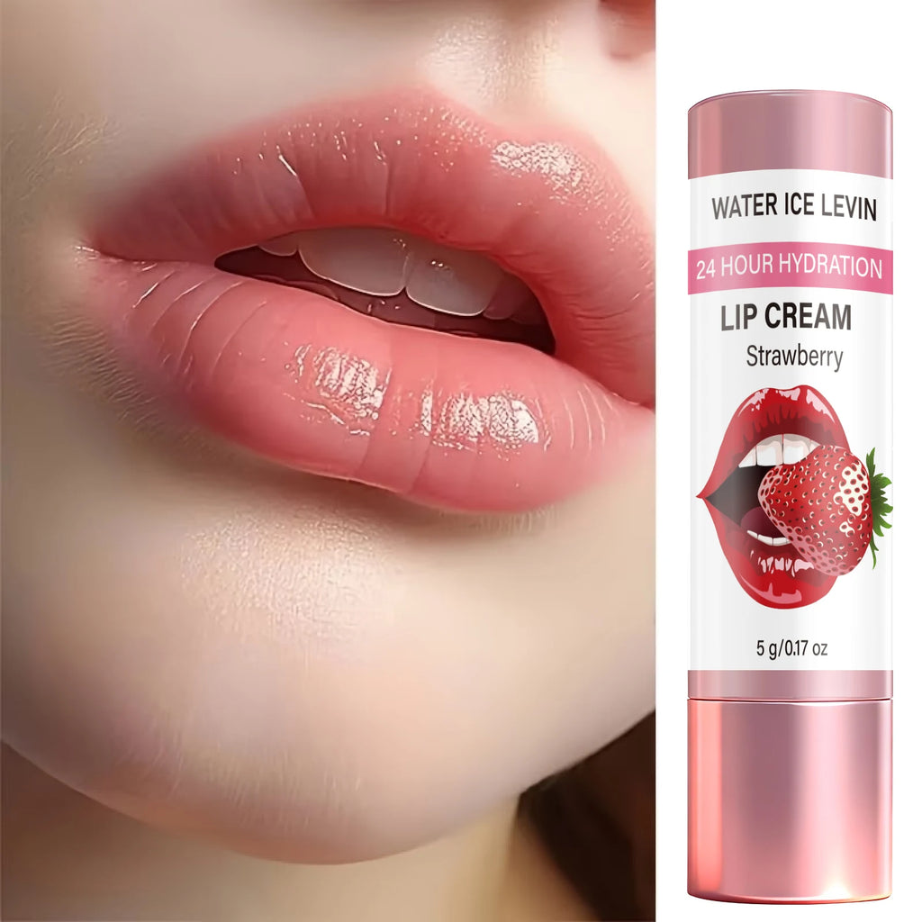 24H Strawberry Extract Lip Cream – Moisturize & Heal Chapped Lips Lip Moisturizer Cream Oasis Select