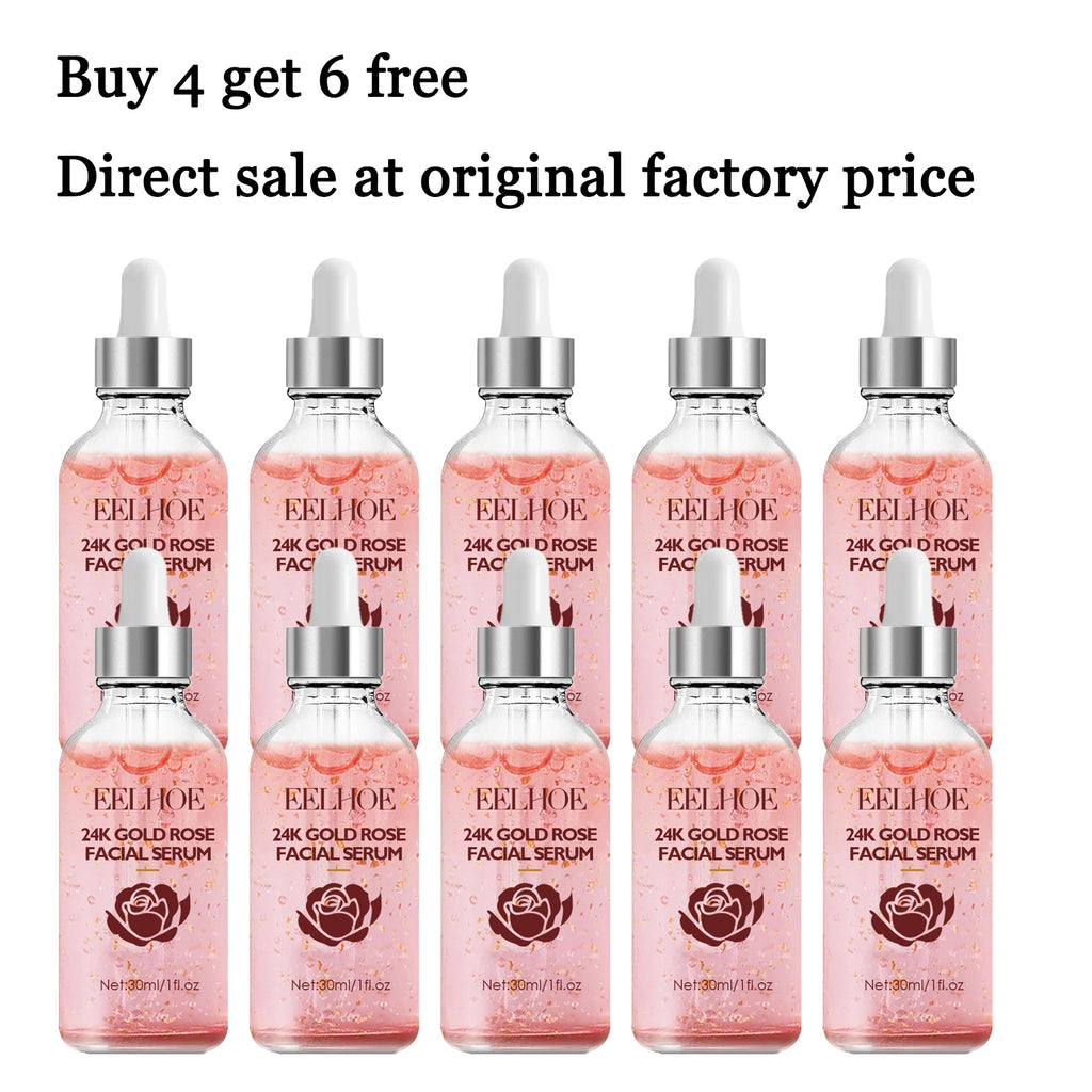 30ML Rose Facial Serum Deep Moisturizing Improve Skin Texture Smoothing Enhance Skin Elasticity Anti-aging Nourishing Face Serum Oasis Select 10 pcs United States
