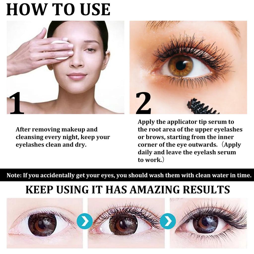 Castor Oil Eyelash Growth Serum for Men Women Thicker Eyelashes Nourishing Hair Follicles Natural Strengthen Lash Growth Serum Oasis Select