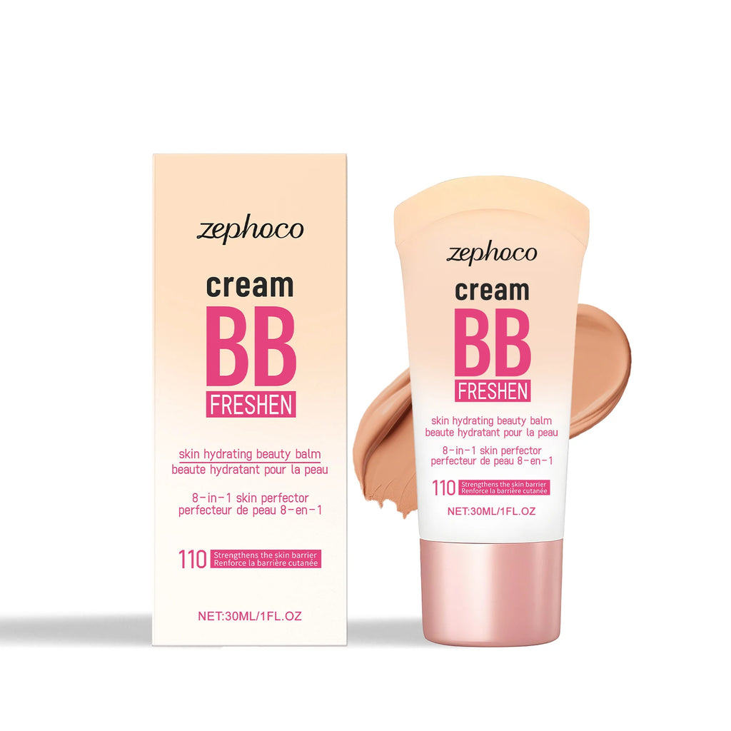 3 Colors Hydrating Concealer BB Cream Natural Brightening Skin Tone Buildable Coverage Cover Blemishes for Daily Base Makeup Oasis Select Dark skin United States