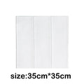 10Pcs 35*35cm Bedroom Decoration Wallpaper 3D Background Wall Stickers Self Adhesive Living Room Waterproof Wood Grain Home Oasis Select White 30Pcs-35x35cm