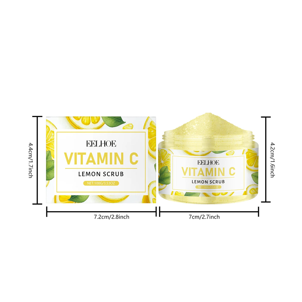 100G Vitamin C Body Scrub Gentle Cleaning Pore Improve Smoothness Nourishing Non-tight Glowing Softening Body Scrub Cream Oasis Select