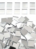 100pcs Square Mirror Mosaic Tiles 10mm, Mini Mirrors for DIY Disco Balls, Crafts,Home Decor & Art Projects Oasis Select white 1cm*1cm