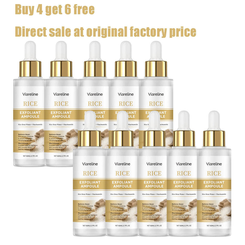 80ML Facial Exfoliating Serum Gentle Cleaning Face Refining Pore Revitalizing Dullness Glowing Smoothing Soften Facial Essence Oasis Select 10 pcs United States
