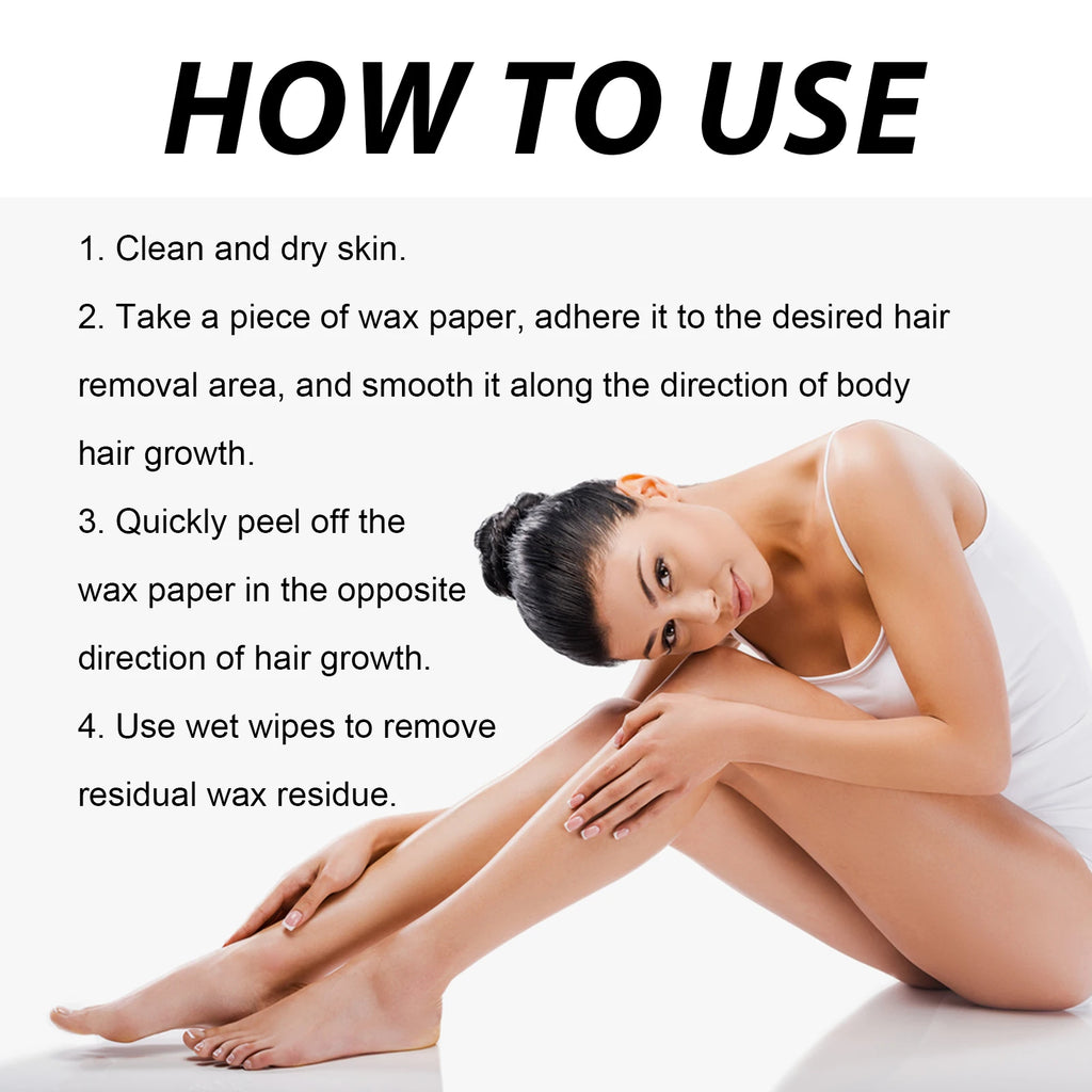 20PCS Rose Hair Removal Wax Strips Non-irritating Gentle Remove Hair Enhance Smoothness Hydrating Hair Remove Wax Strips Oasis Select