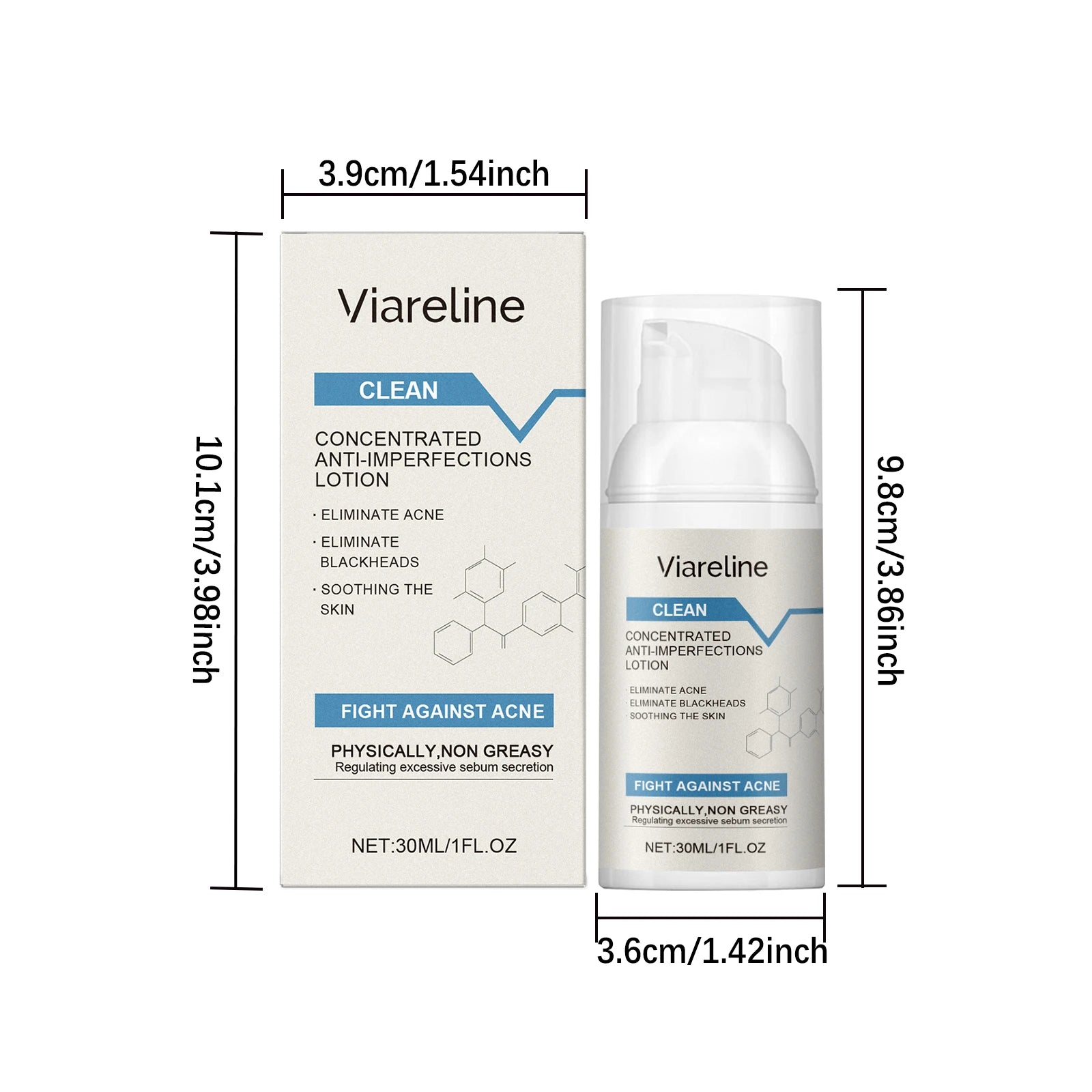 Viareline Salicylic Acid Acne Lotion – Clear Blackheads 30ml Acne Care Lotion Oasis Select
