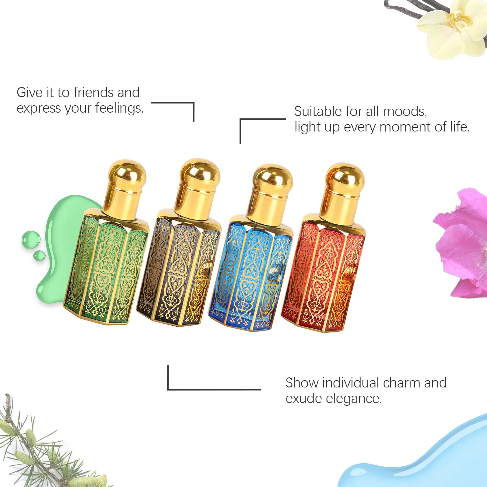 Roxelis Women Perfume Long Lasting Personal Fragrance Natural Elegant Scent Enhance Confidence Portable Women Stylish Perfume Oasis Select
