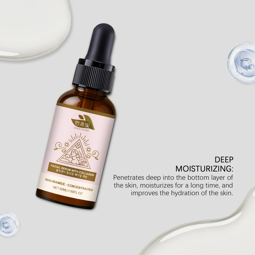 50ML Facial Collagen Serum Daily Moisturizing & Nourishing Improve Skin Elasticity Reduce Roughness Softening Glowing Face Serum Oasis Select