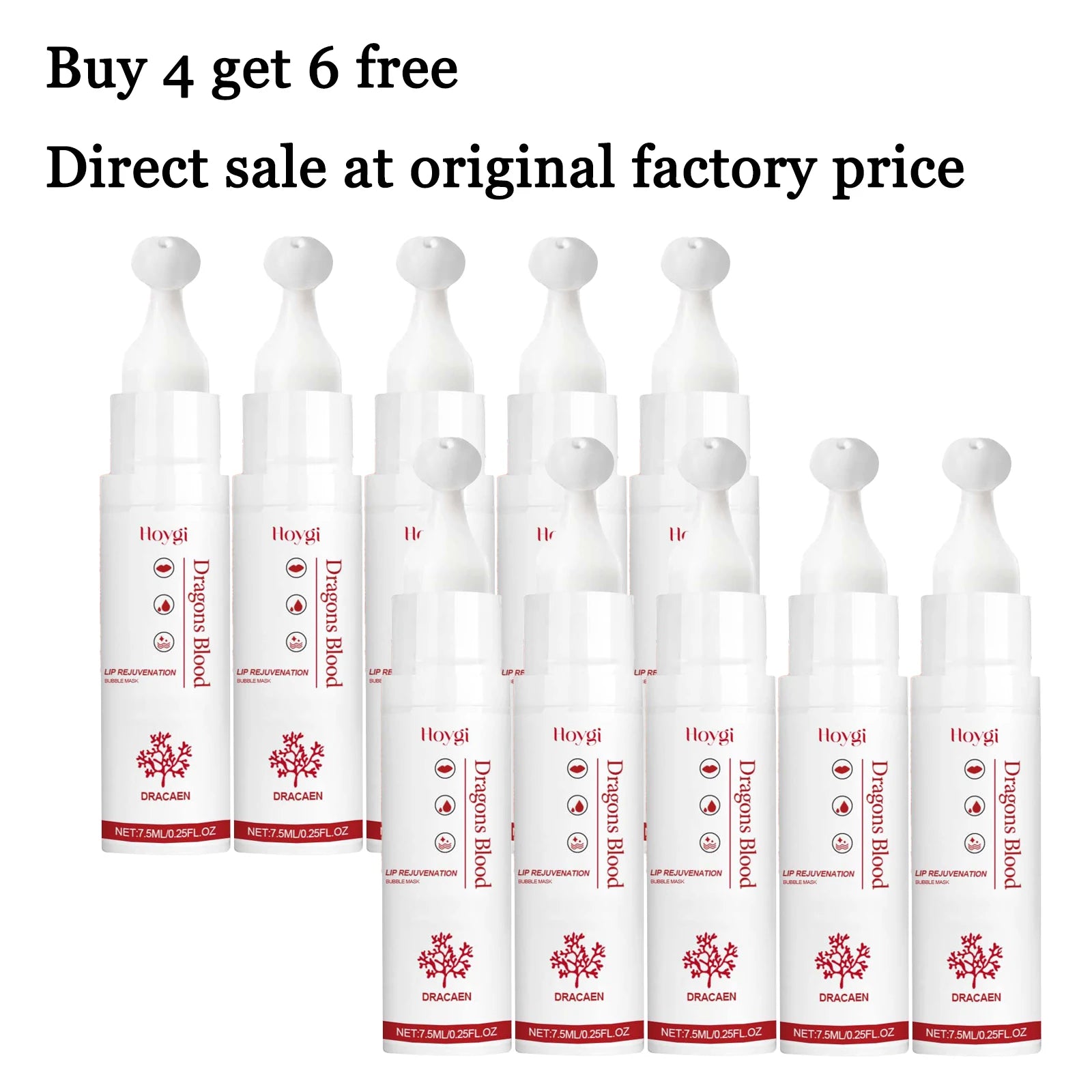 7.5ML Lip Rejuvenating Bubble Mask Deep Moisturizing Reduce Dryness Anti-chapping Enhance Gloss Relief Discomfort Smoothing Softening Lip Cream Oasis Select 10 pcs United States