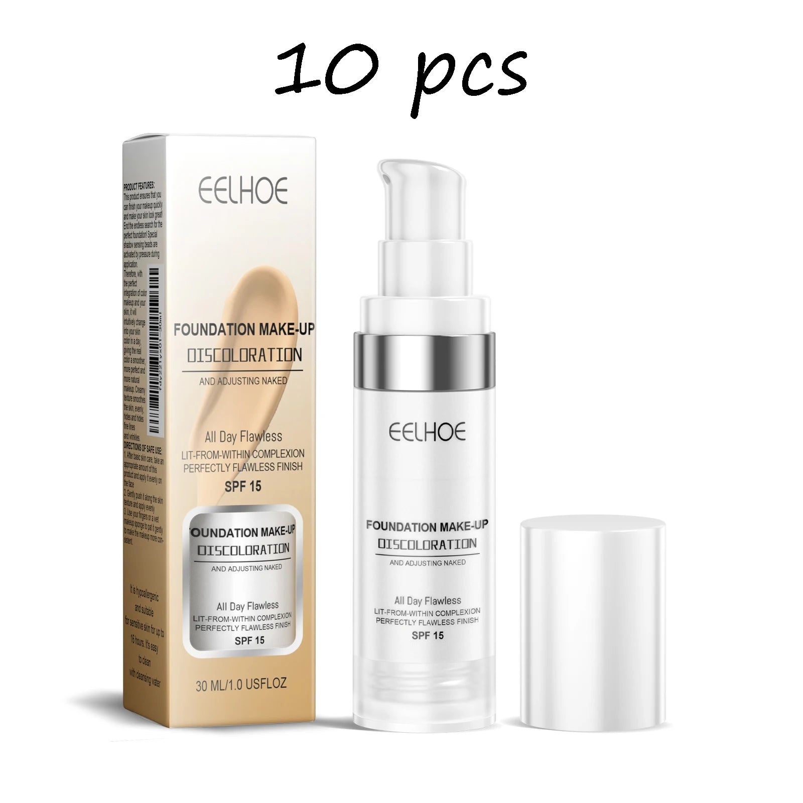 EELHOE Color Changing Makeup Foundation Lasting Moisturizing Non-greasy Matte Concealer Sweatproof Natural Brightening Makeup Oasis Select buy 4 free 6 United States