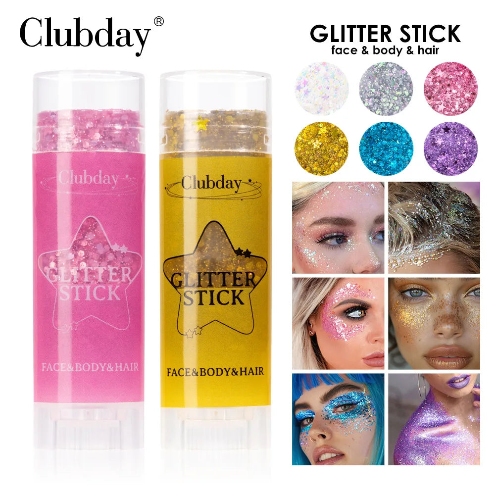 Glitter Gel Stick – Lip, Cheek & Body Sparkle Balm | High Shine