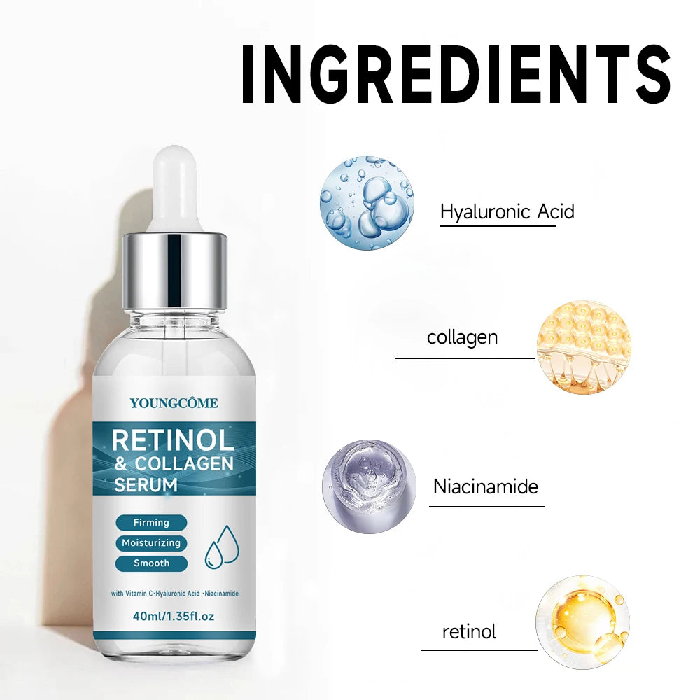 YOUNGCOME Retinol Face Serum – Collagen & Hyaluronic Acid