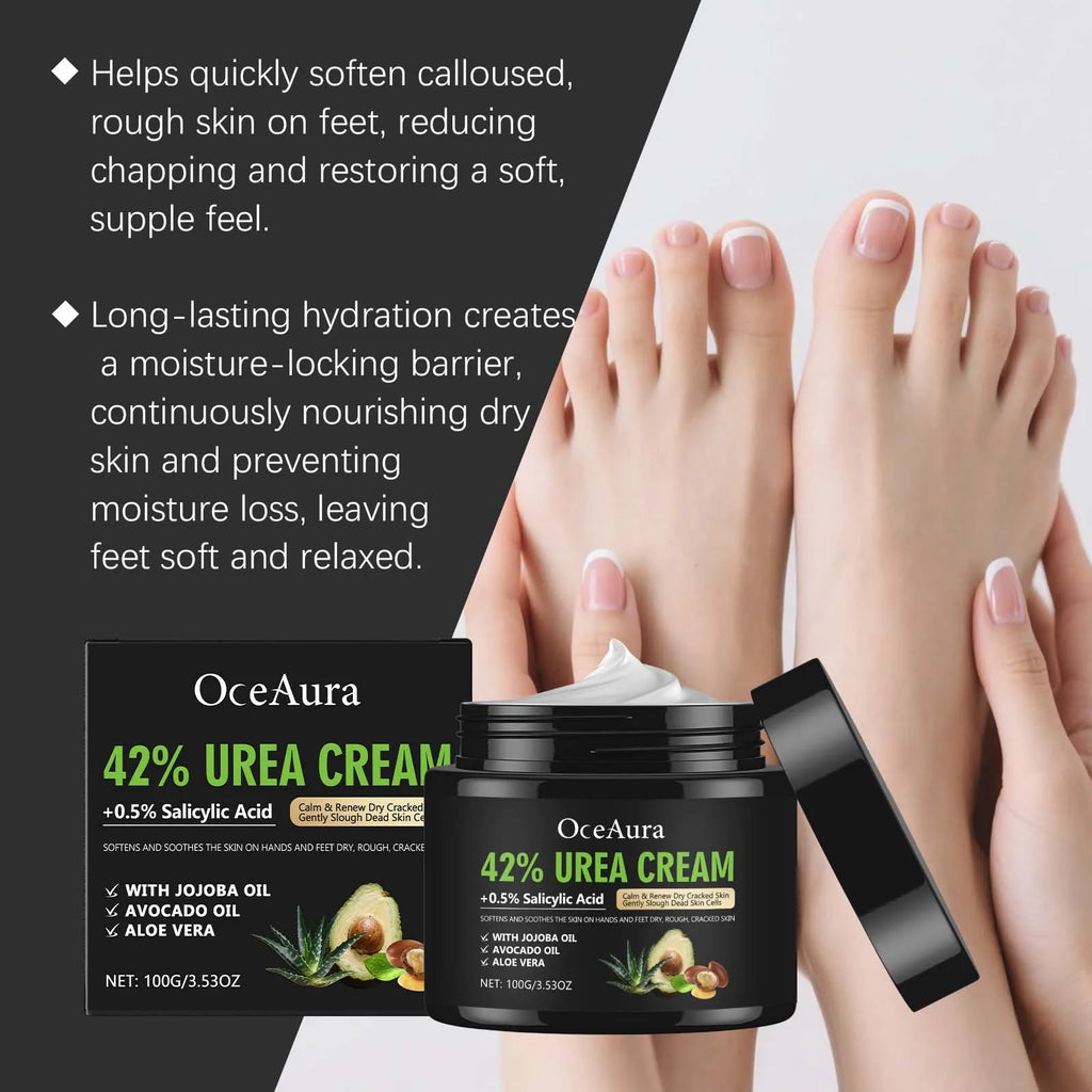 100g Avocado Foot Cream Deep Moisturizing Lightweight Reduce Dryness Smoothing Repair Cracked Heel Skin Nourishing for Foot Care Oasis Select