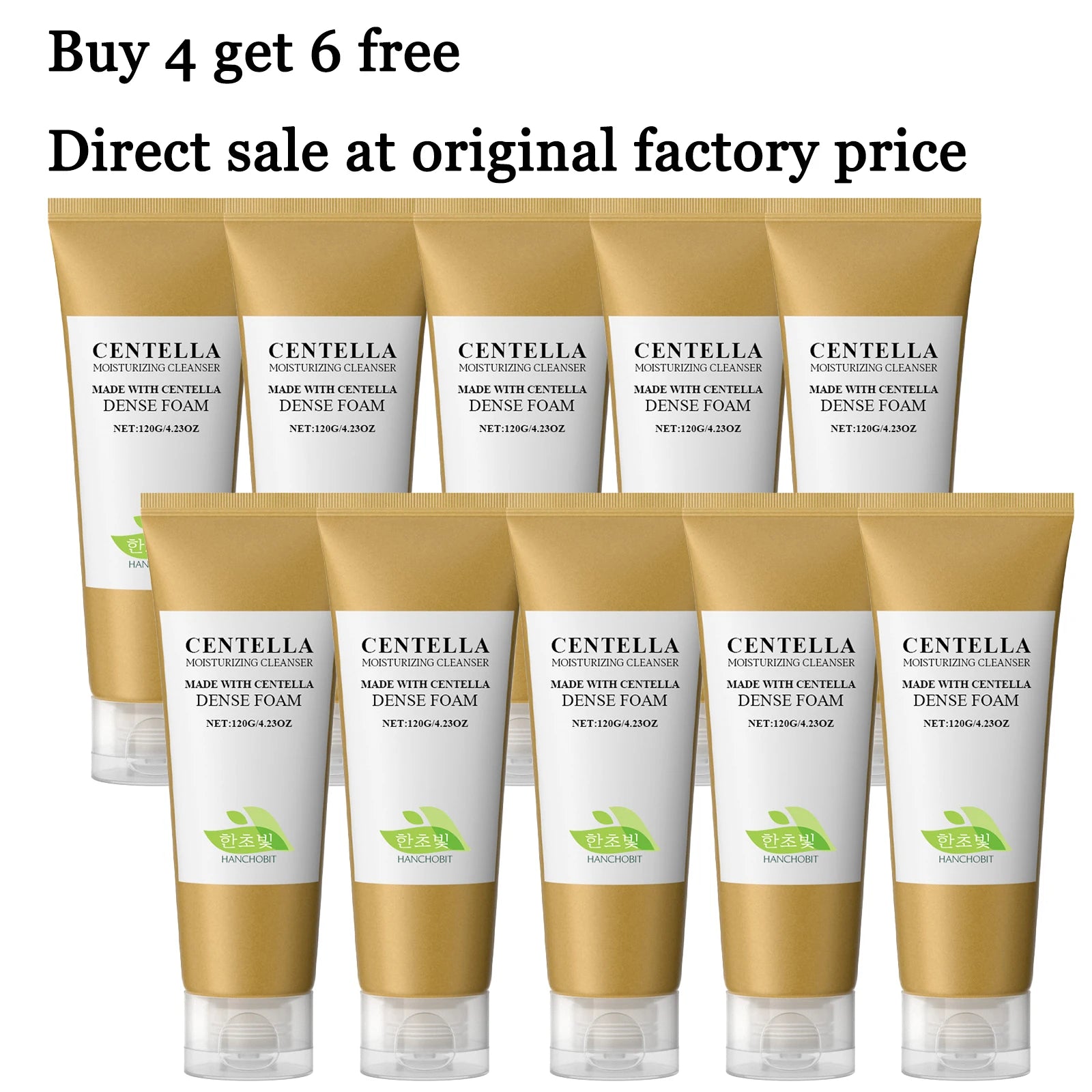 120G Centella Face Cleaner Gentle Remove Pore Dirts Oil Control Moisturizing Non-tight Smoothing Softening Bubble Face Cleaner Oasis Select 10 pcs United States