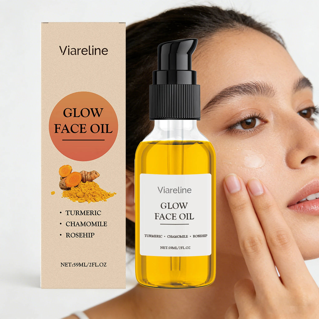 59ML Glowing Face Oil Gentle Moisturizing Improve Skin Texture Enhance Elasticity Nourishing Reduce Dullness Facial Serum Oasis Select