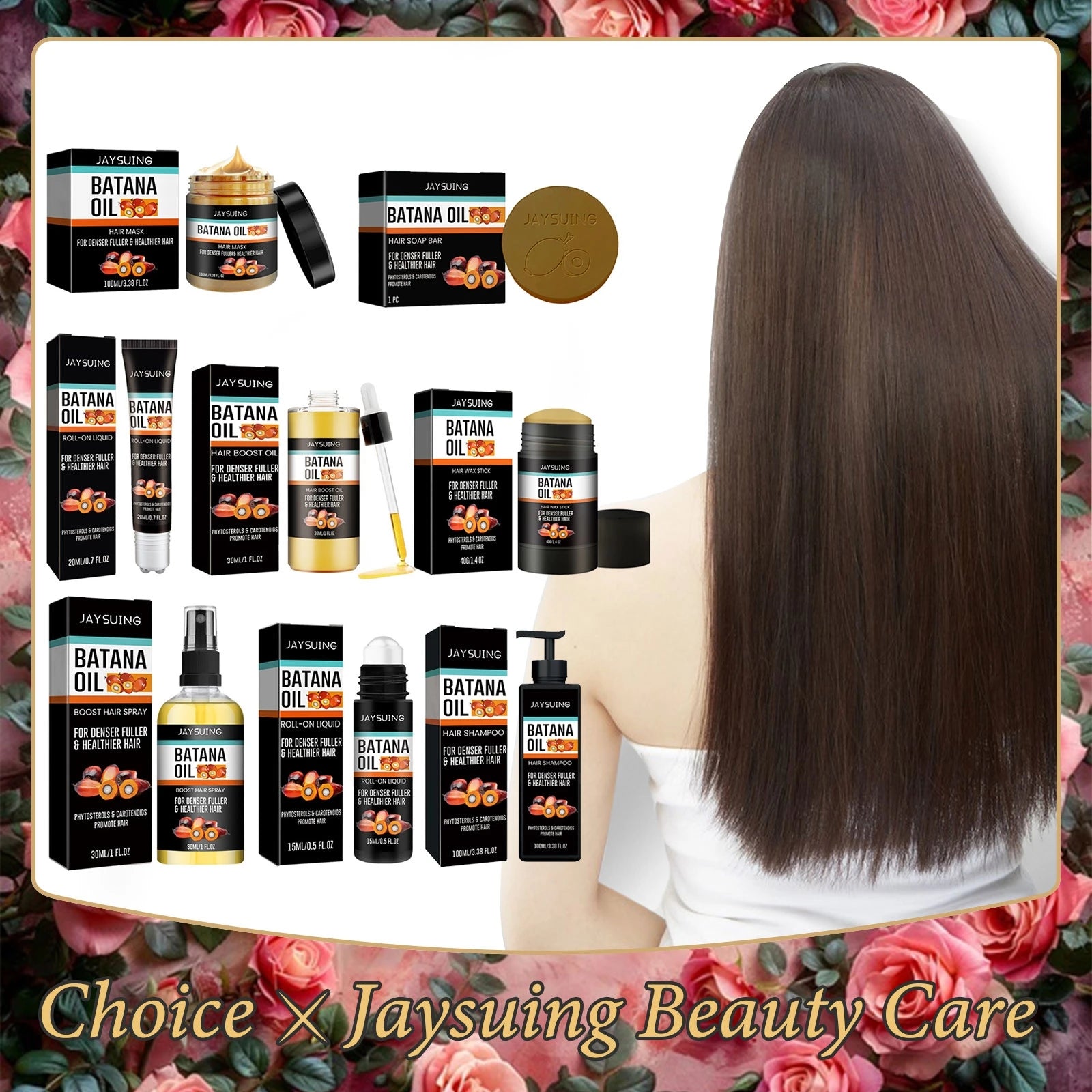 Jaysuing Hair Growth Set – Loss Treatment, Wax & Shampoo Hair Growth Set Oasis Select hair oil roll