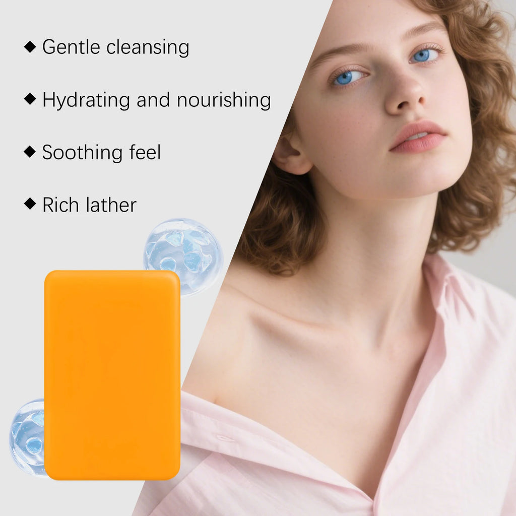 100G Persimmon Body Soap Gentle Cleaning Pore Moisturizing Enhance Smoothness Softening Skin Deodorize Rich Bubble Body Soap Bar Oasis Select
