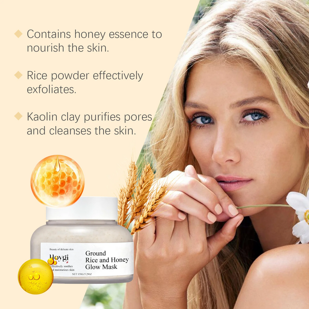 Hoygi Honey Rice Mud Mask – Pore Minimizing & Brightening 150g