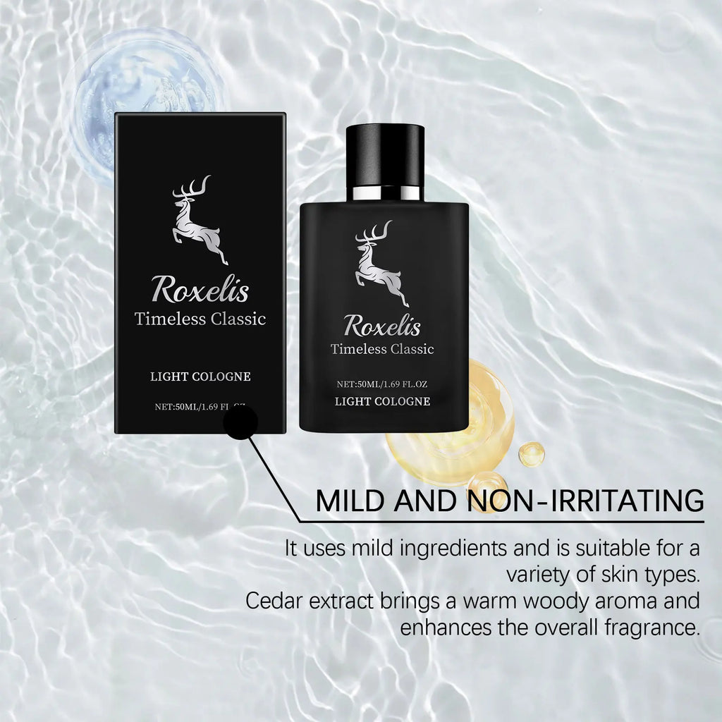 Roxelis Classic Cologne Pheromone Flirting Romantic Dating Atmosphere Lasting Light Fragrance Refreshing Men Gift Woody Perfume Oasis Select