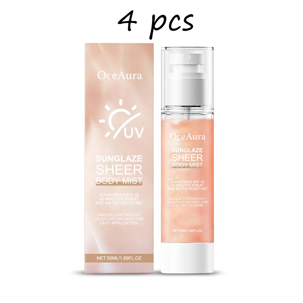 Oceaura Body Sunscreen Spray Refreshing Moisturizing Protect UV Reduce Dryness Prevent Sunburn Non-greasy Summer Sunblock Spray Oasis Select buy 2 free 2 United States