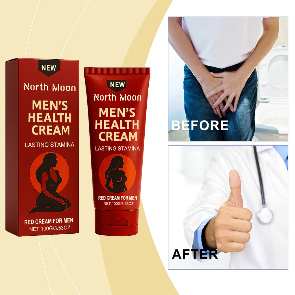 North Moon Men Intimate Care Cream Massage Cream Gentle Moisturizing Nourishing Body Skin Comfort External Use Daily Care 100g Oasis Select