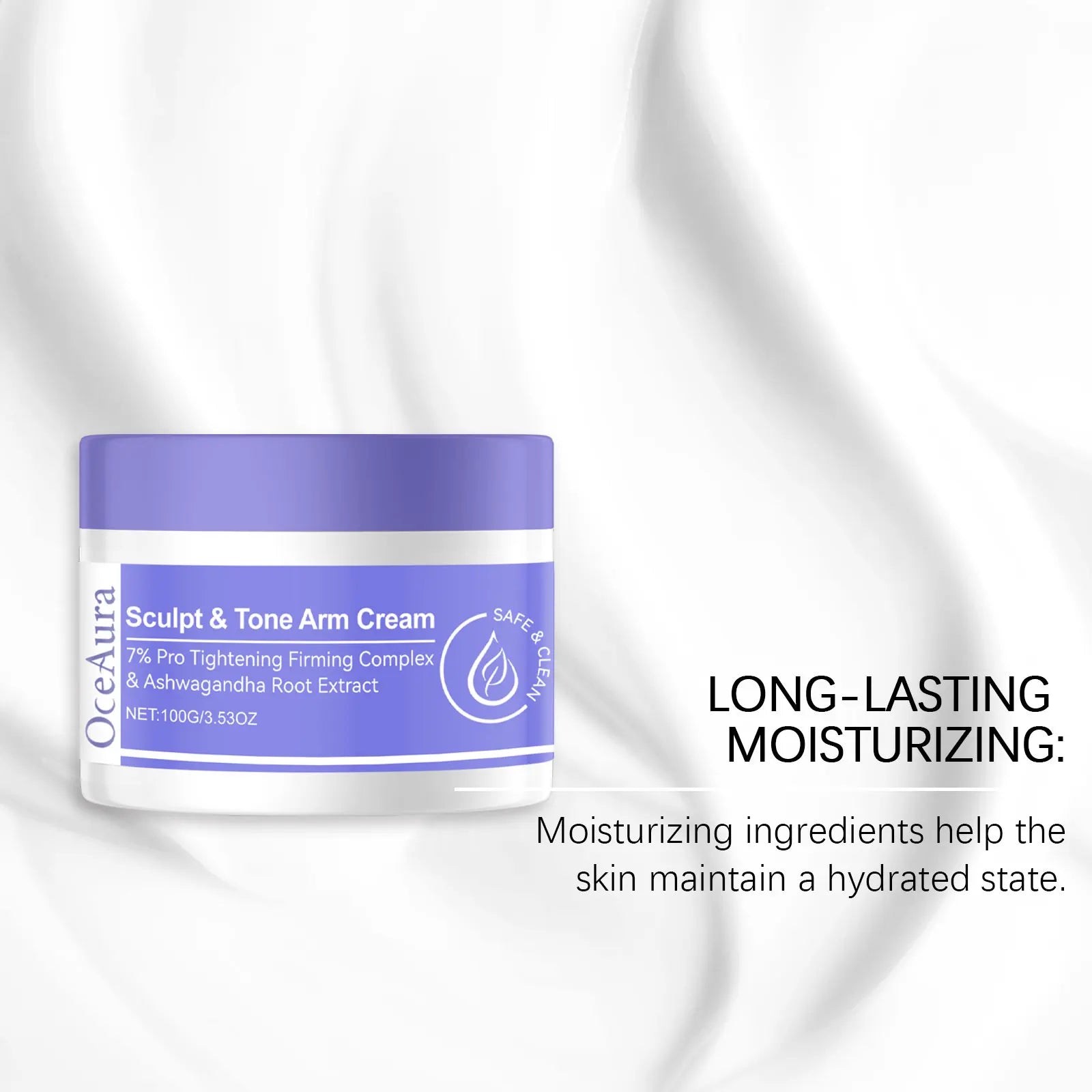 100G Arm Firming Cream Gentle Moisturizing Nourishing Enhance Skin Elasticity Smoothing Non-greasy Massage Arm Shaping Lotion Oasis Select