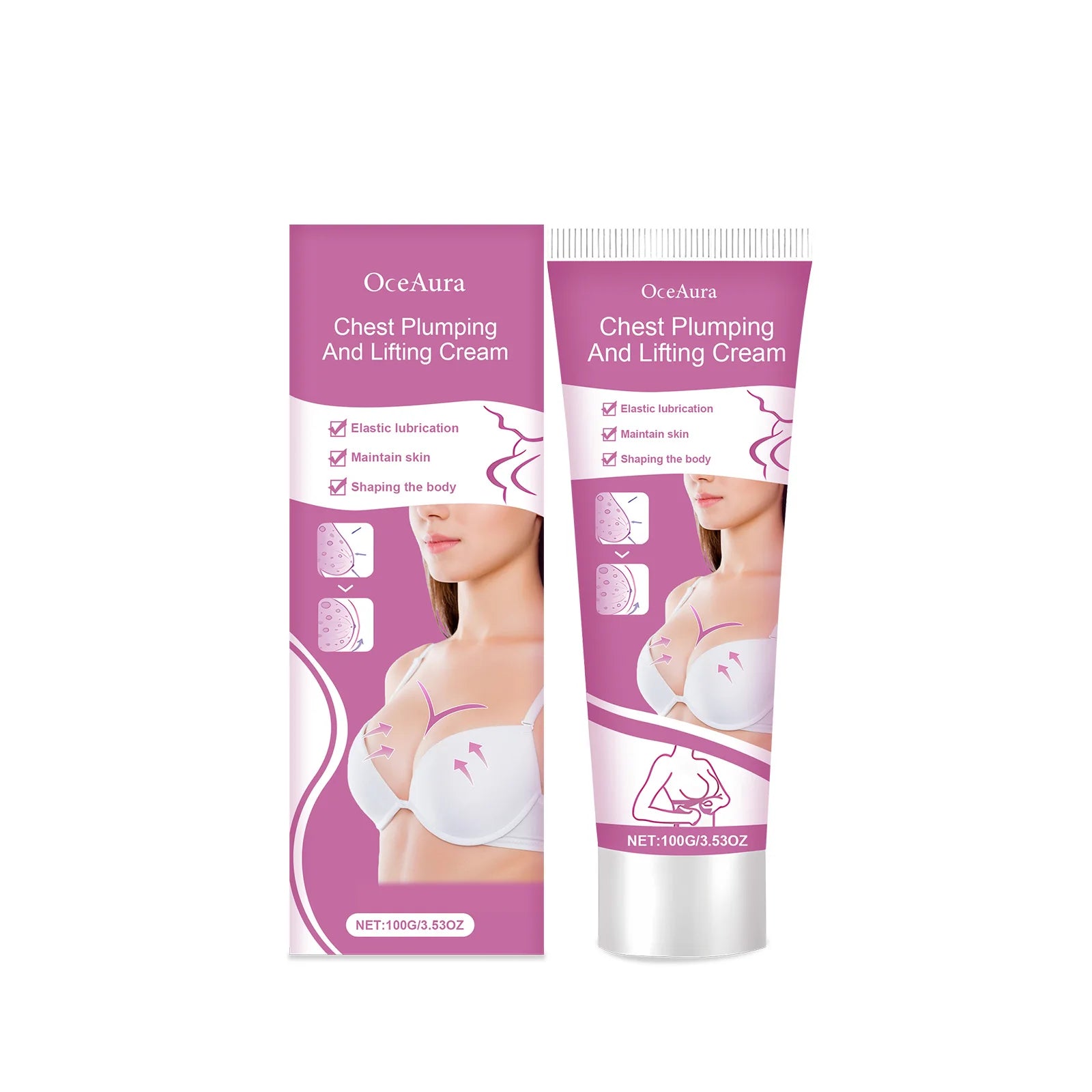 Oceaura Breast Lifting Cream Nourishing Enhance Skin Elasticity Lifting Reduce Dryness Non-greasy Refreshing Breast Cream Oasis Select 100g United States