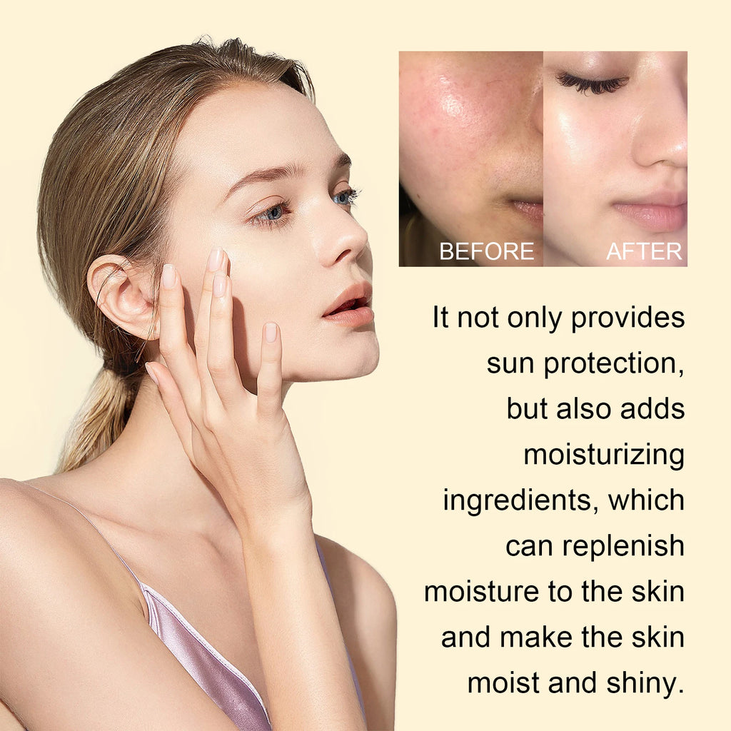 50ML Sunscreen Serum Deep Moisturizing Glowing Skin Enhance Smoothness Prevent Sunburn Non-greasy Prevent Sunburn Repairing Damaged Sunblock Facial Serum Oasis Select
