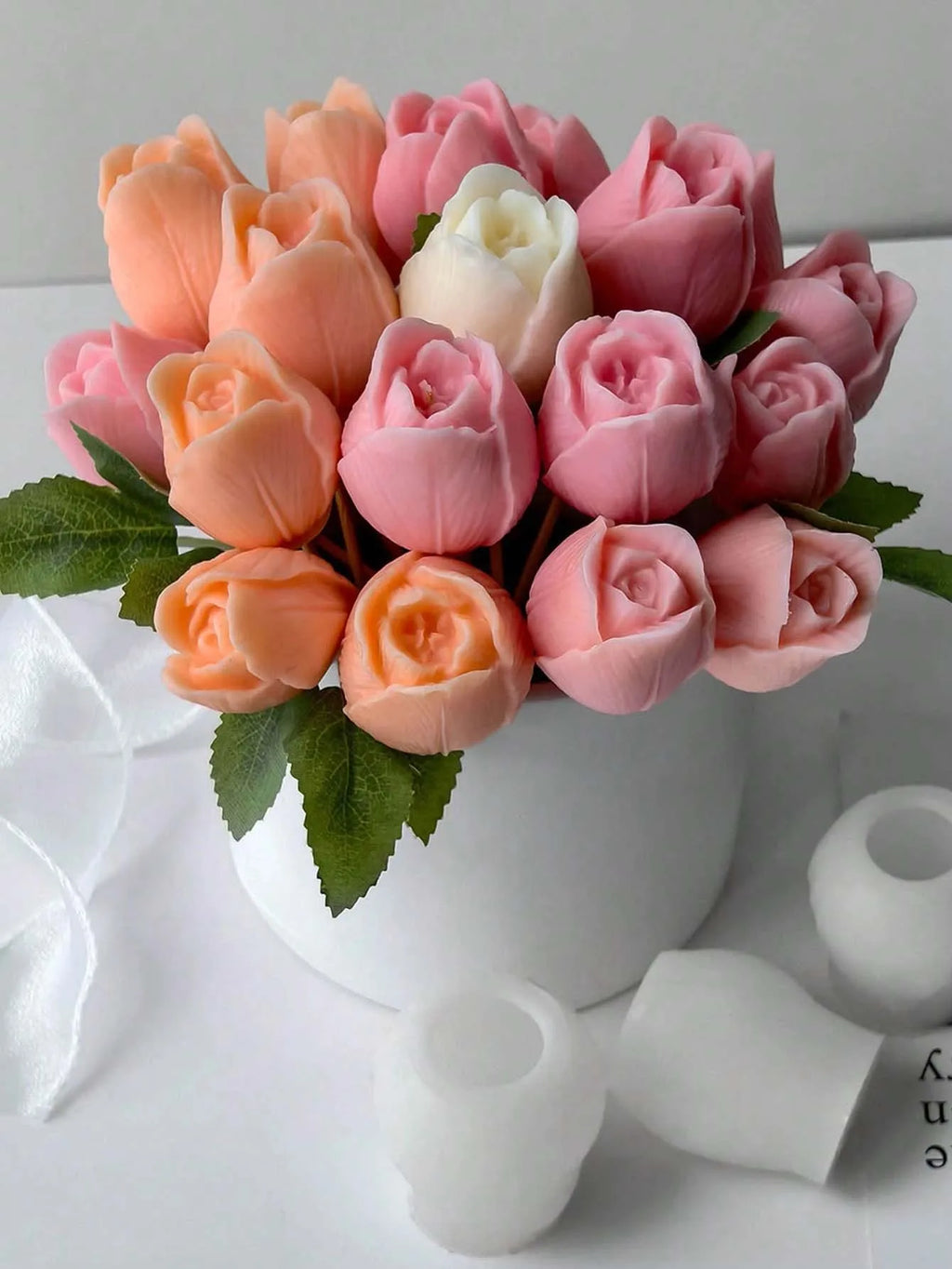 2/3PCS Tulip Flower Silicone Molds 3D Floral Resin Candle Soap Mold Flower  Chocolate Cake Decoration Mold