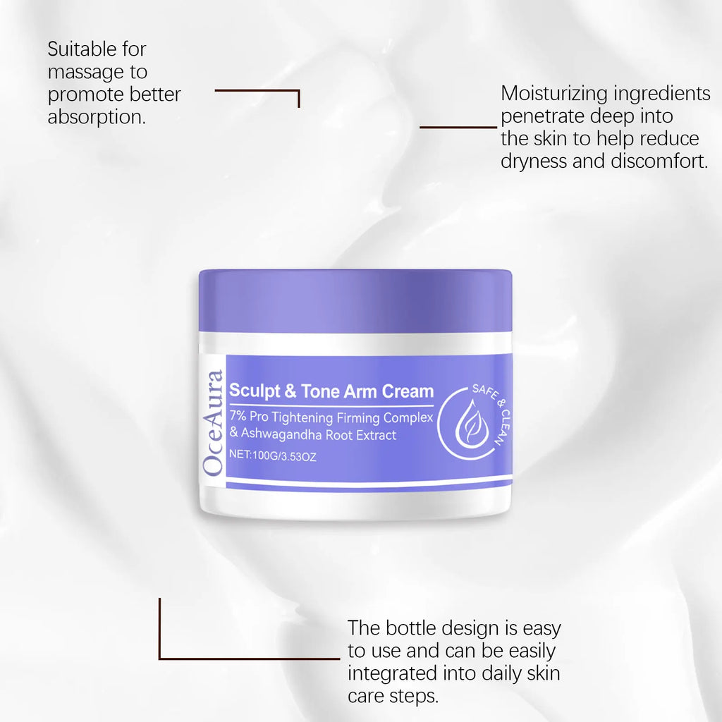 100G Arm Firming Cream Gentle Moisturizing Nourishing Enhance Skin Elasticity Smoothing Non-greasy Massage Arm Shaping Lotion Oasis Select
