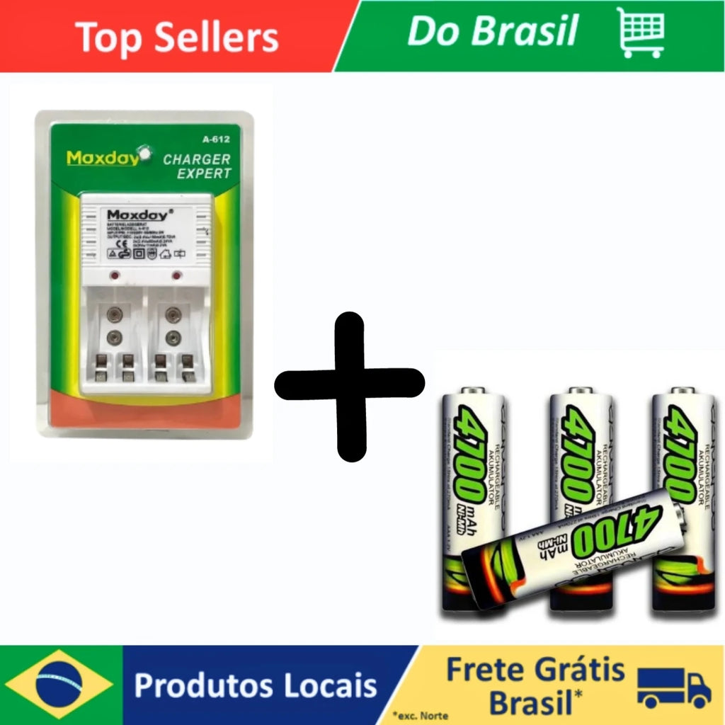 Rechargeable Batteries And Batteries Charger Kit Oasis Select
